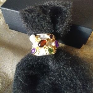 Michou Adjustable Gemstone Ring